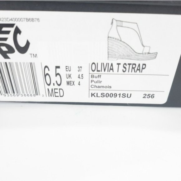 Kenneth Cole Olivia T-strap Espadrille Sandals -6.5 - Picture 8 of 8